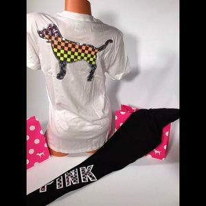 NWT vs pink bling outfit xs